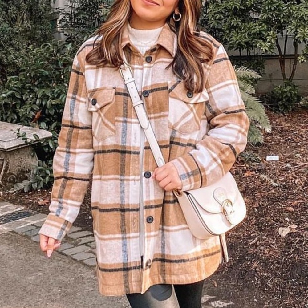 Plaid shacket